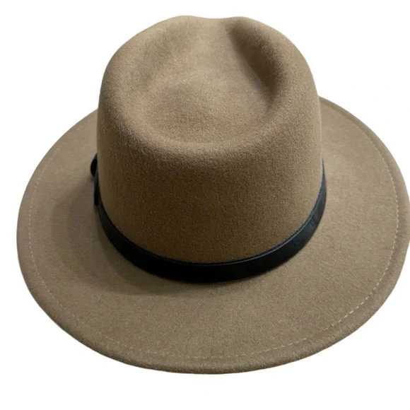 High End Brixton Mfg Co Tan Felt Men’s S 7 Fedora Hat MINTY - Picture 2 of 11